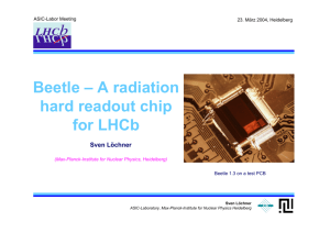 Beetle – A radiation hard readout chip for LHCb