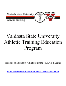 Valdosta State University Athletic Training Education Program