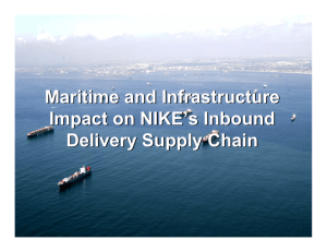 Maritime and Infrastructure Impact on NIKE's Inbound Delivery