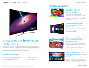 Introducing the Breakthrough 4K SUHD TV