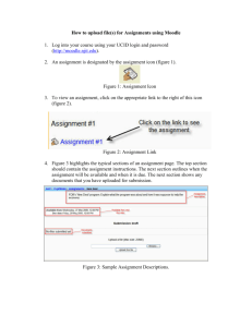 How to upload file(s) for Assignments using Moodle 1. Log into your