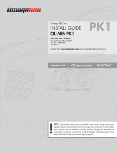 iNstall Guide OL-MIB-PK1