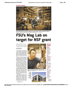 FSU's Mag Lab on target for NSF grant