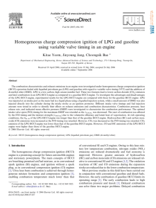 Homogeneous charge compression ignition of LPG and gasoline