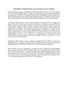 PhD Positions in Medical Physics at Univ. of Texas at Arlington