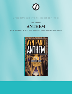 Teachers Guide to Anthem