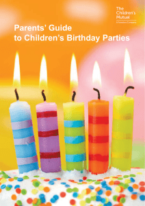 Parents' Guide to Children's Birthday Parties