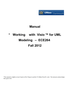 Manual * Working with Visio ™ for UML Modeling