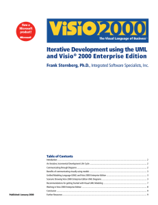 Iterative Development using the UML and Visio® 2000 Enterprise