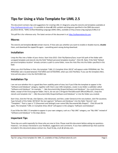 Tips for Using a Visio Template for UML 2.5
