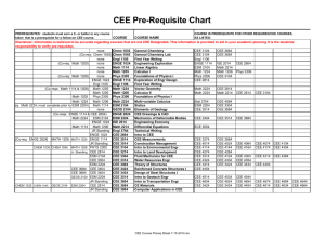 CEE Course Prereq Sheet 7-15-2014