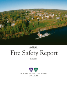 Fire Safety Report - Hobart and William Smith Colleges