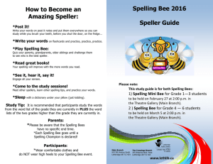 How to Become an Amazing Speller: Spelling Bee 2016 Speller Guide