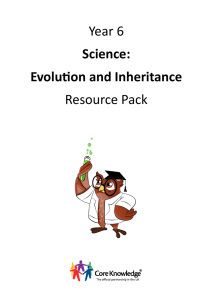 Year 6 Science: Evolution and Inheritance