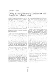 Coinage and History of Messenia (Peloponnesus) until the end of