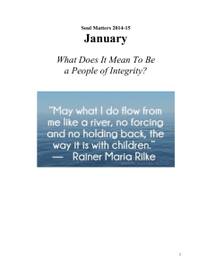 January 2015 Integrity