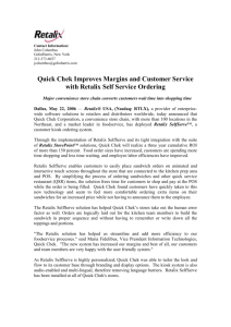Quick Chek Improves Margins and Customer Service with Retalix