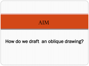 How do we draw an oblique drawing?