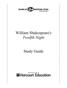 William Shakespeare's Twelfth Night Study Guide