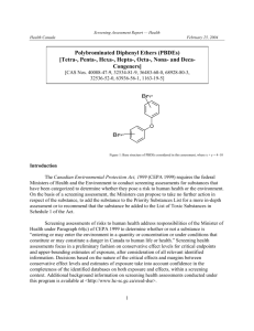 Polybrominated Diphenyl Ethers (PBDEs) [Tetra-, Penta