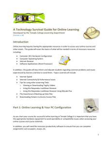 A Technology Survival Guide for Online Learning