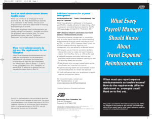 What Every Payroll Manager Should Know About Travel