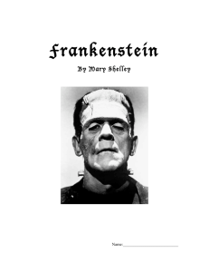 Frankenstein - Mr. Hurst's Class Page
