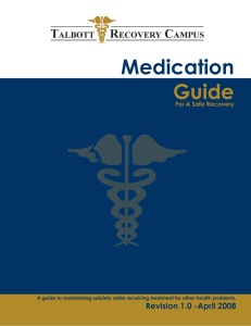Medication Guide - Talbott Recovery Campus
