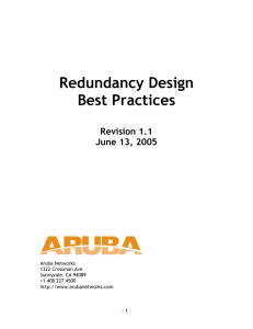 Redundancy Design Guide