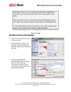 Move Files from eLC to eLC-New - Center for Teaching and Learning
