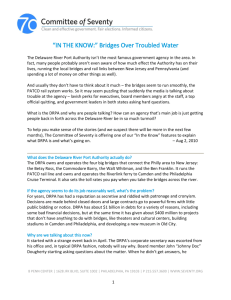 “IN THE KNOW:” Bridges Over Troubled Water