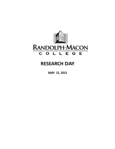 Research Day program - Randolph