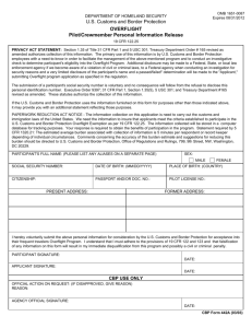 CBP Form 442A