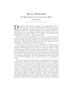 social darwinism - The Occidental Quarterly