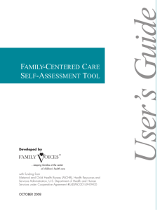 family-centered care self-assessment tool