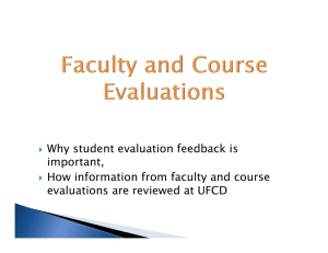 Why student evaluation feedback is important, How information from
