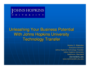 Unleashing Your Business Potential with JHU Tech Transfer