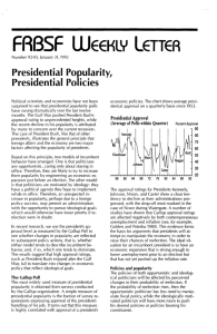 Presidential Popularity, Presidential Policies