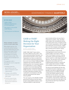 GASB or FASB? Making the Right Decision for
