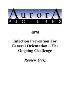 4575 Infection Prevention For General Orientation – The Ongoing