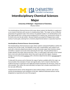 Interdisciplinary Chemical Sciences Major