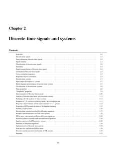 Discrete-time signals and systems