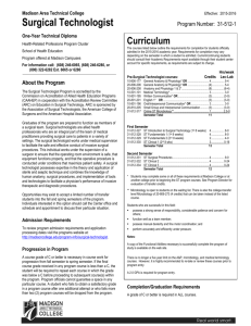Program Curriculum - Madison Area Technical College