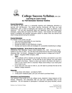 L2LCollege Success Syllabus