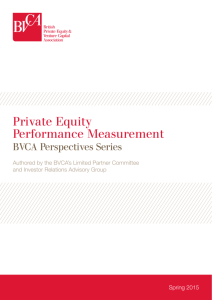 Private Equity Performance Measurement