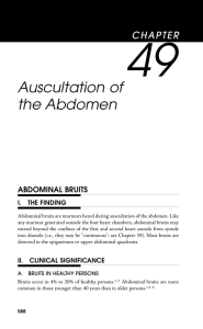 Auscultation of the Abdomen - Ping-Pong