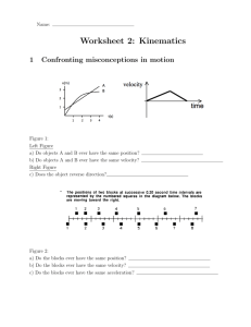 Worksheet 2: Kinematics - UCSD Department of Physics
