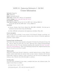 general course information