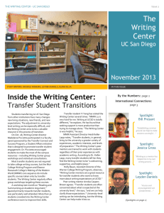 November 2013 - the Writing Center!