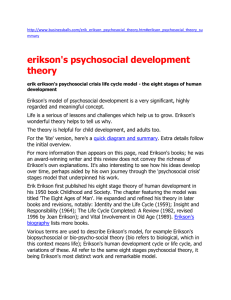 erikson's psychosocial development theory